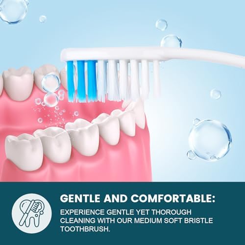 Paquete de 150 Cepillos de Dientes Desechables Navona, Suaves y Ergonomicos, Envuelto Individualmente, Ideal para Adultos, Niños, Viajes y Donaciones - imagen 4