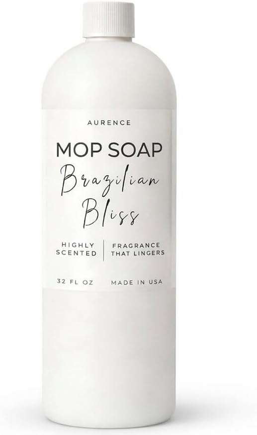 Jabón para Trapeador Aurence, Limpiador de Piso Concentrado de Lujo, Fragancia Brasileña, Fórmula Sin Enjuague, 32 oz, Hecho en EE. UU. - imagen 1