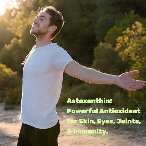 SUPLEMENTO DEAL Astaxantina 24mg por Porción (12mg por Cápsula), 120 Softgels – Doble Fuerza de Microalgas – Suplemento Antioxidante para Piel, Ojos, - imagen 4