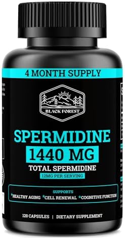 Suplemento de Spermidina (1440mg de Spermidina 99% Pura para Mujeres y Hombres) Suministro de 4 Meses (100X Más Potente que el Extracto de Germen de - imagen 1