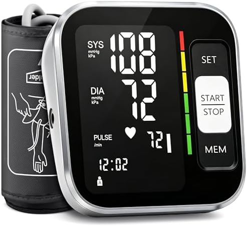 Monitor de Presión Arterial Digital para Brazo Superior con Pantalla Retroiluminada y Manguito de 8.7-15.7 para Uso en Casa con Bolsa de - imagen 1