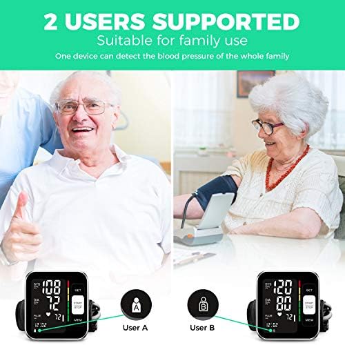 Monitor de Presión Arterial Digital para Brazo Superior con Pantalla Retroiluminada y Manguito de 8.7-15.7 para Uso en Casa con Bolsa de - imagen 6