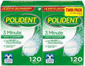 Limpiador Antibacteriano para Dentaduras Polident 3 Minutos 120 piezas (Paquete de 2) - imagen 1