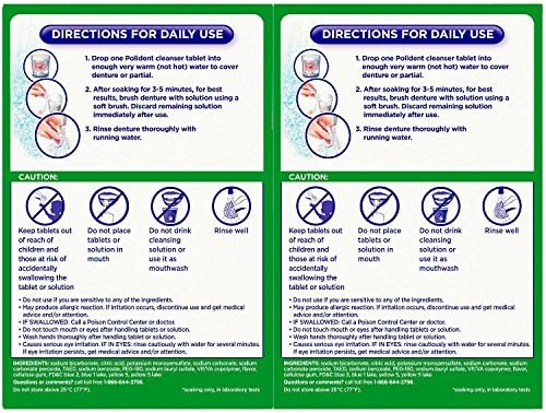 Limpiador Antibacteriano para Dentaduras Polident 3 Minutos 120 piezas (Paquete de 2) - imagen 2