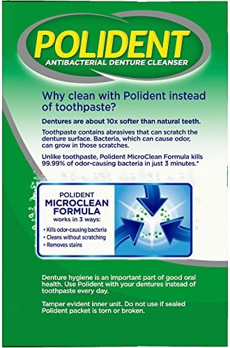 Limpiador Antibacteriano para Dentaduras Polident 3 Minutos 120 piezas (Paquete de 2) - imagen 4