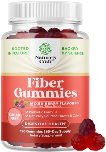 Gomitas de Fibra para Adultos - Suplemento de Raíz de Achicoria con Prebióticos para la Salud Digestiva - Cápsulas Solubles para Regulación Estomacal - imagen 1