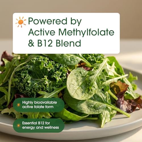 NatureBell Methyl Folato 15mg - 240 Cápsulas - 5-MTHF con Methyl B12-15mg L-Metilfolato y 1,000mcg de Vitamina B12 - Suplemento para Energía y Ánimo - imagen 6