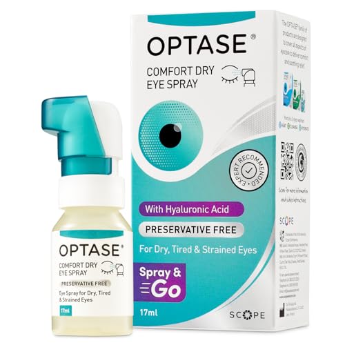 Spray para Ojos Secos Optase Comfort - Alternativa a Gotas Artificiales Sin Conservadores - Botella Multiuso, Segura para Lentes de Contacto - 17 ml - imagen 1