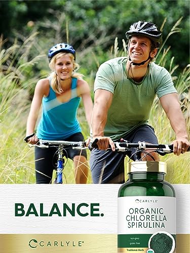 Tabletas de Chlorella y Spirulina Orgánicas Carlyle | 1300 Unidades | Mezcla 50/50 | Suplemento Sin OGM y Libre de Gluten - imagen 7