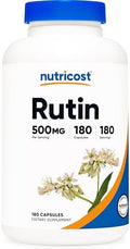 Nutricost Rutin 500mg, 180 Cápsulas - Sin Gluten, No Transgénico y Apto para Vegetarianos - imagen 1