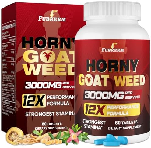 Suplemento Masculino Horny Goat Weed 12 en 1, Máxima Potencia con Maca, Tongkat Ali, Ginseng y Saw Palmetto, 60 Cápsulas para Energía y Rendimiento - imagen 1