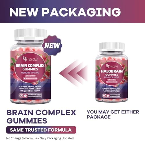 Suplementos Cerebrales Migcopat para Memoria y Concentración – Gomitas Nootrópicas con Bacopa, Melena de León, Ginkgo y Complejo de 10 Hongos, - imagen 6