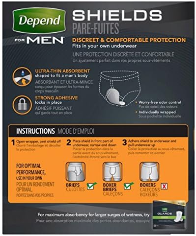 Protectores/Pañales para Incontinencia para Hombres Depends - Absorción Ligera - 1 Caja - imagen 2