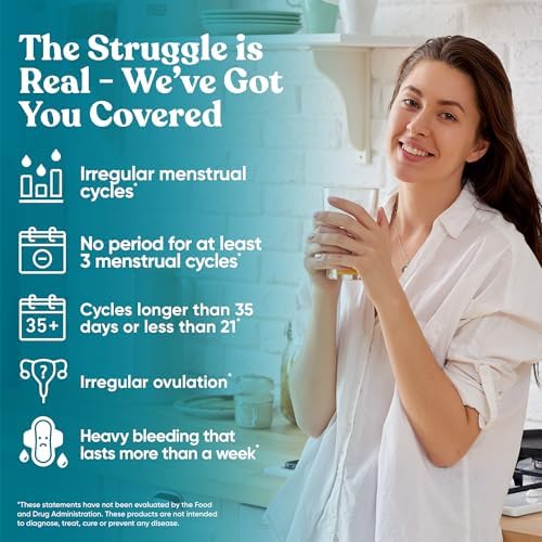 Regulador de Ciclo - Balance Hormonal para Mujeres con 2000 mg de Myo-Inositol y 50 mg de D-Chiro Inositol - 120 Cápsulas Veganas para Apoyo - imagen 4