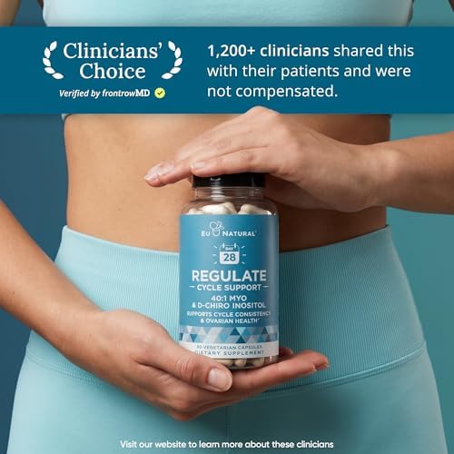 Regulador de Ciclo - Balance Hormonal para Mujeres con 2000 mg de Myo-Inositol y 50 mg de D-Chiro Inositol - 120 Cápsulas Veganas para Apoyo - imagen 5