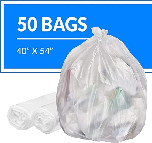 Bolsas de Basura Reli. SuperValue de 55-60 Galones | Paquete de 50 | Hechas en EE. UU. | Resistentes | Transparentes y Multiusos - imagen 2