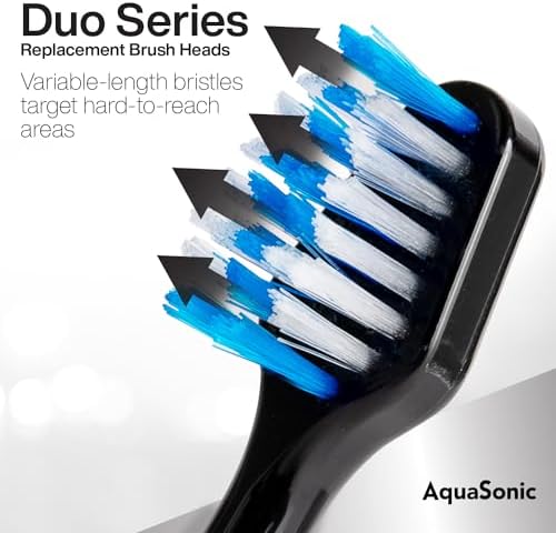 Cabezales de Repuesto AquaSonic Genuine Duo Series | Para Dientes Normales y Sensibles | Compatibles con Mango Duo Series y Home Dental Center | NO - imagen 3