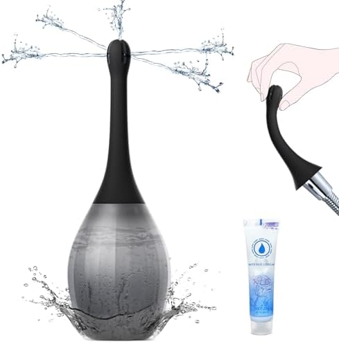 Enema Anal Ducha para Hombres y Mujeres - Bulbo Antifugas con Tubo de Silicón Moldeable, Kit de Limpieza Intestinal y Cuidado Femenino, 10.1 Onzas - imagen 7
