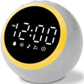 Reloj Despertador con Máquina de Sonido para Dormir: 25 Sonidos Relajantes, 7 Sonidos Suaves para Despertar, Volumen Ajustable y Temporizador (Gris) - imagen 1