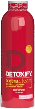 Detoxify – Xxtra Clean Herbal – Sabor Frutas Tropicales - 20 oz – Bebida Detox Herbal de Fuerza Extra – Con Extracto de Ginseng y Cardo Mariano - - imagen 1