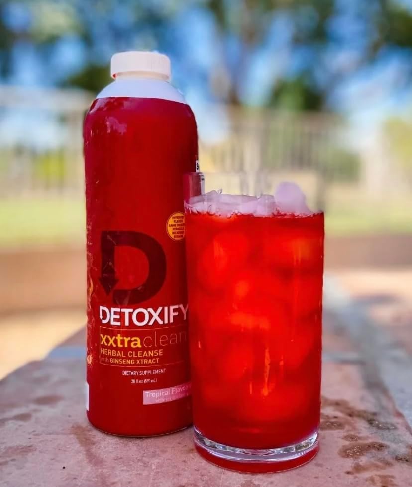 Detoxify – Xxtra Clean Herbal – Sabor Frutas Tropicales - 20 oz – Bebida Detox Herbal de Fuerza Extra – Con Extracto de Ginseng y Cardo Mariano - - imagen 7