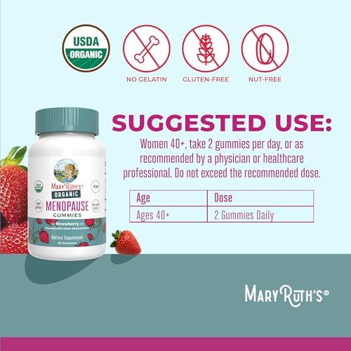 Gomitas Orgánicas para la Menopausia de MaryRuth's | Suplementos para Mujeres | Apoyo al Ánimo | Alivio de Sofocos | Raíz de Maca | Cohosh Negro | - imagen 3