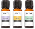 Kit de 3 Aceites Esenciales Revive - 100% Puro Grado Terapéutico para Difusor, Humidificador, Masaje, Aromaterapia, Cuidado de Piel y Cabello - Libre - imagen 1