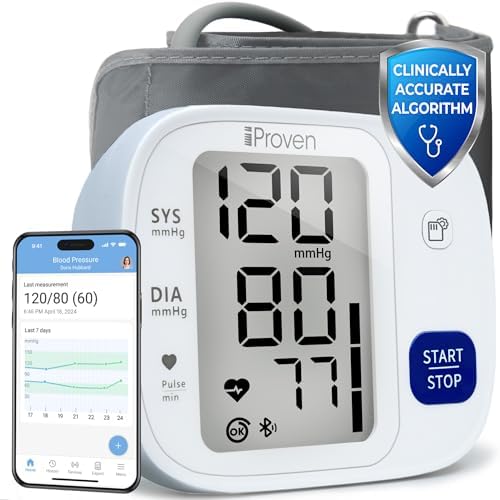 Monitor de Presión Arterial iProven Bluetooth para Uso en Casa - Brazo Superior con Integración de App, Operación de Un Solo Toque y Pantalla Grande - imagen 1