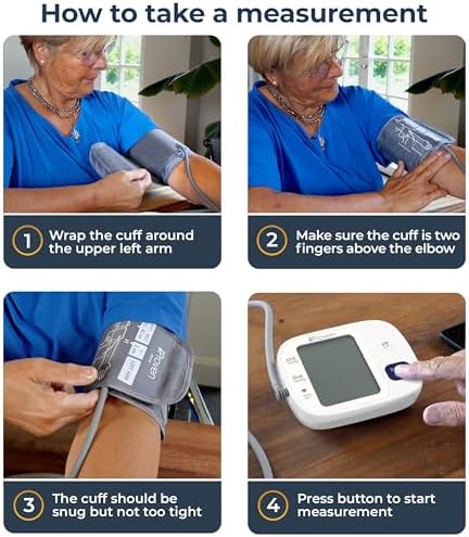 Monitor de Presión Arterial iProven Bluetooth para Uso en Casa - Brazo Superior con Integración de App, Operación de Un Solo Toque y Pantalla Grande - imagen 6