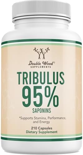 Tribulus Terrestris para Hombres (95% Saponinas Puras) 210 Cápsulas, Extracto Concentrado de 1,000mg (Probado por Terceros, Vegano, No GMO) para - imagen 1