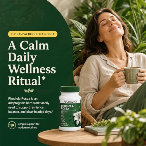 Cápsulas de Rhodiola Rosea 500mg - Suplemento Natural Adaptógeno para Estrés, Enfoque Mental y Energía - No OGM - imagen 7