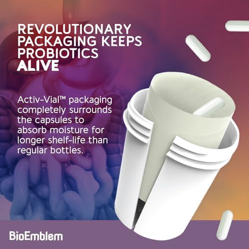 BioEmblem Probióticos para Mujeres y Hombres – 55 Mil Millones CFU | 11 Cepas con Prebióticos y Postbióticos | Alcachofa de Jerusalén e Inulina | - imagen 8