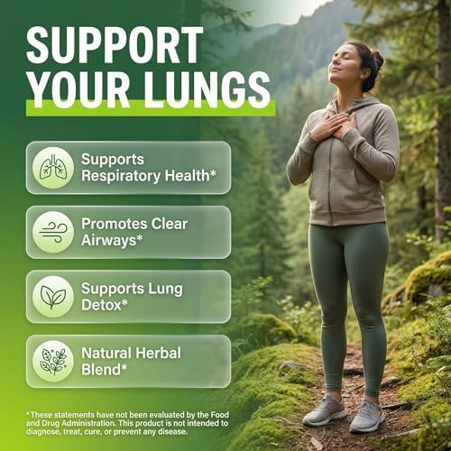 Extracto de Hoja de Mullein Clean Nutra para Limpieza Pulmonar | Suplemento NAC con Clorofila, Chlorella y Saúco | Detox Pulmonar para Fumadores | - imagen 2