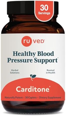Carditone de Ruved - Suplemento Natural para la Salud del Corazón, Fórmula BP, Soporte Holístico con Rauwolfia, Arjuna, Calcio y Magnesio - 30 - imagen 1