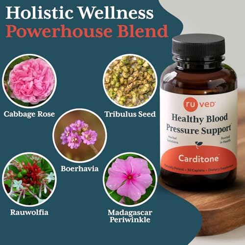 Carditone de Ruved - Suplemento Natural para la Salud del Corazón, Fórmula BP, Soporte Holístico con Rauwolfia, Arjuna, Calcio y Magnesio - 30 - imagen 4