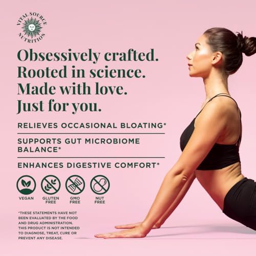 Vital Source Nutrition - AiRi - Cápsulas para Alivio de Hinchazón - Mezcla Digestiva Natural con Enzimas y Extractos Herbales - Apoya el Equilibrio - imagen 3