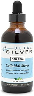 Ultra Silver® Plata Coloidal | 500 PPM, 4 Oz (118 mL) | Suplemento Mineral Líquido | Verdadera Plata Coloidal - con Gotero - imagen 1