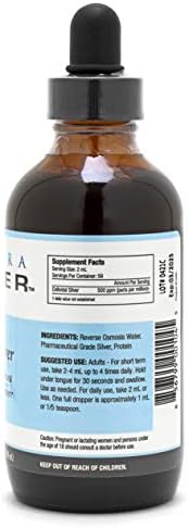 Ultra Silver® Plata Coloidal | 500 PPM, 4 Oz (118 mL) | Suplemento Mineral Líquido | Verdadera Plata Coloidal - con Gotero - imagen 3