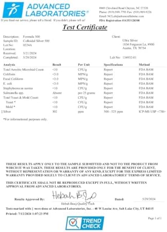 Ultra Silver® Plata Coloidal | 500 PPM, 4 Oz (118 mL) | Suplemento Mineral Líquido | Verdadera Plata Coloidal - con Gotero - imagen 4