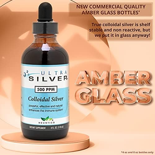 Ultra Silver® Plata Coloidal | 500 PPM, 4 Oz (118 mL) | Suplemento Mineral Líquido | Verdadera Plata Coloidal - con Gotero - imagen 8