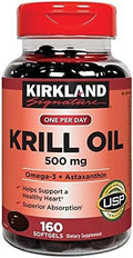 Kirkland Signature Aceite de Kril 500 mg, 160 Cápsulas Blandas - imagen 1