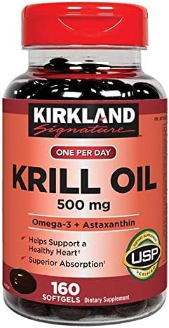 Kirkland Signature Aceite de Kril 500 mg, 160 Cápsulas Blandas - imagen 1