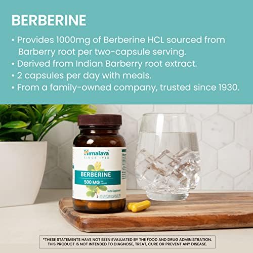 Himalaya Berberina - Suplemento Herbal para Apoyar el Metabolismo Normal, Salud Inmunológica y Digestiva - Vegano, Sin Gluten, 500 mg, 60 Cápsulas - imagen 3