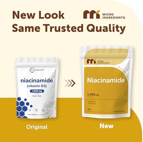 Suplemento de Vitamina B3 Niacinamida 500mg por Cápsula, 400 Cápsulas | 1,000mg de Niacina Sin Enrojecimiento por Porción, No Transgénico, Sin Gluten - imagen 3