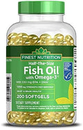 Aceite de Pescado Half-The-Size 1200 mg en Softgels de Walgreens (Antes Finest Nutrition) - 200 piezas - imagen 1