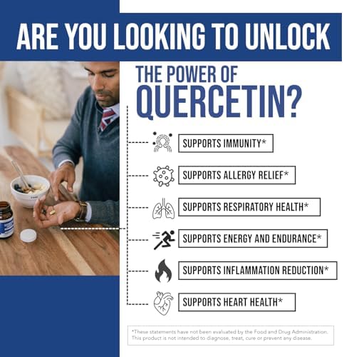 Quercetin Complete® Quercetina Fitósoma con 50X Mayor Absorción, Efectiva y Patente Quercefit – Mejorada con Bromelina, Zinc y Vitamina C (60 - imagen 6