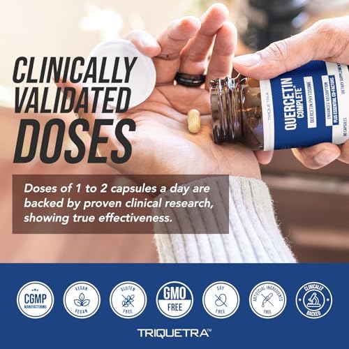 Quercetin Complete® Quercetina Fitósoma con 50X Mayor Absorción, Efectiva y Patente Quercefit – Mejorada con Bromelina, Zinc y Vitamina C (60 - imagen 8