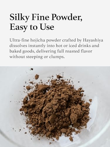 Hojicha en Polvo KYOHAYASHIYA, Té Verde Tostado Japonés de Kyoto Uji, Latte de Bajo Cafeína (60g / 2.1oz) - imagen 6