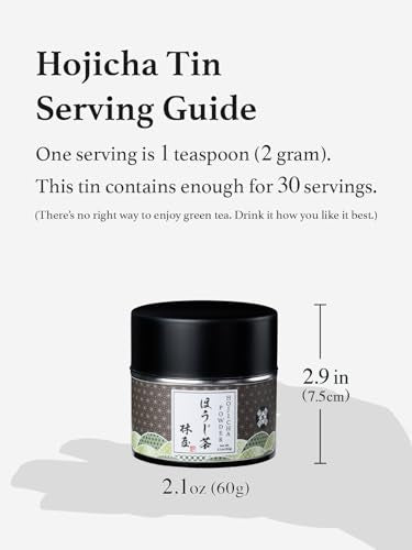 Hojicha en Polvo KYOHAYASHIYA, Té Verde Tostado Japonés de Kyoto Uji, Latte de Bajo Cafeína (60g / 2.1oz) - imagen 8