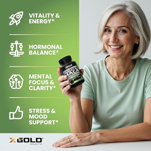 Suplemento Extracto de Ashwagandha 30:1 + Tongkat Ali 100:1 + Raíz de Maca 20:1 + Fenogreco 10:1 | Complejo Herbal Potente para Hombres y Mujeres | - imagen 4